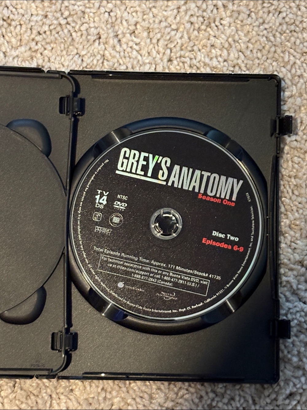 Grey's Anatomy Season One 2-DVD Set Slipcase 18 Bonus Scenes - Picture 5 of 5